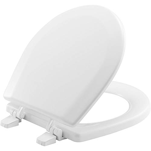 Bemis TC50TTA 000 MARINE Toilet Seat, Durable Enameled Wood, 14.88' L x 13' W, White, 1 Pack