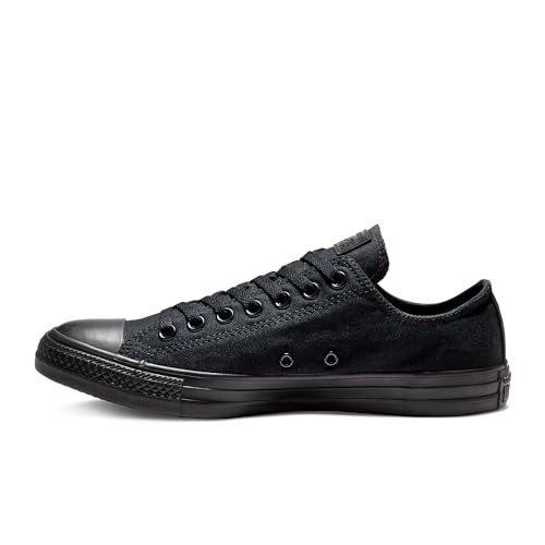 Converse Chuck Taylor All Star Canvas Low Top Sneaker, Black Monochrome ,10.5 womens_us/8.5 mens_us