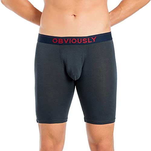 Obviously FreeMan - Boxer Brief 9 inch Leg - Ash - Large