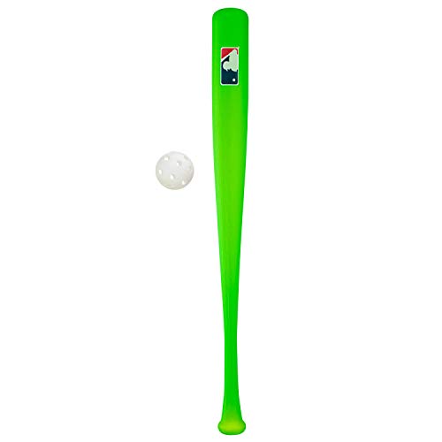 Franklin Sports Plastic Baseball Bat and Ball Set - MLB Kids Plastic Bats - Lightweight Kids Bat + Plastic Baseball Set - 30' Youth Baseball Bat - Green