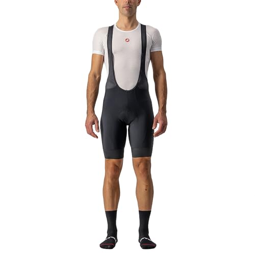 Castelli Men's Entrata Bibshort for Road and Gravel Biking l Cycling - Black - X-Large