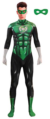 EASUIT Halloween Green Lantern Costume Cosplay Bodysuit Jumpsuit Green Lantern Cosplay For Boys 7-8T, Kids-M(Height:47''-51'') (EA-GLV1-03)