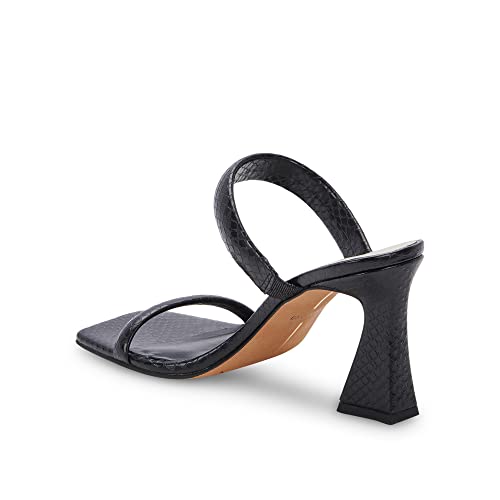 Dolce Vita womens Novah TWO STRAP, Black Embossed Stella, 6.5 US