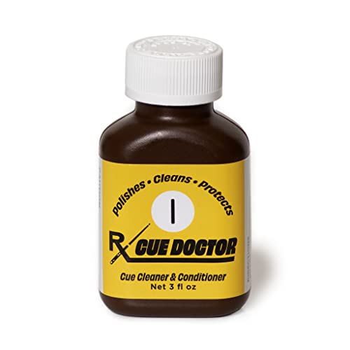 Cue Doctor Pool Billiard Cue Cleaner & Conditioner Polishes Cleans Protects 3 oz Bottle