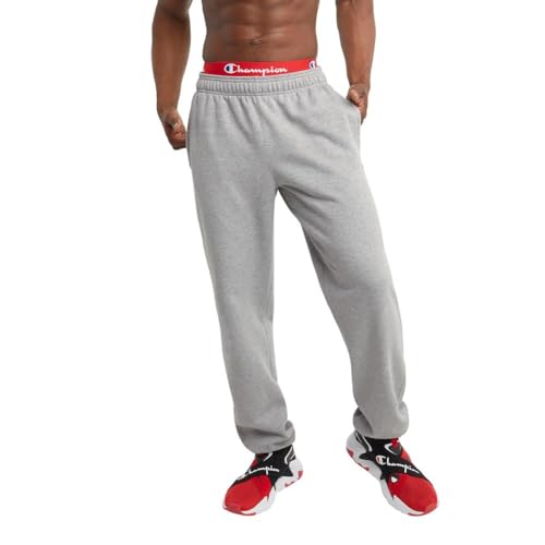 Champion Men's Sweatpants, Powerblend, Relaxed Bottom Pants for Men (Reg. or Big & Tall)