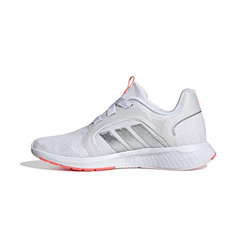 adidas Women's Edge Lux 5 Running Shoe, White/White/Acid Red, 8.5