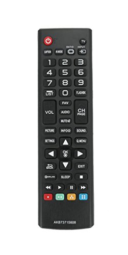 AIDITIYMI AKB73715608 Replacement Remote Control for LG Plasma LCD HDTV 32LH500B 32LN530B 39LN5300 40LH5000 42LN5300 42LN5400 47LN5200 47LN5400 50LN5100 50LN5200 50LN5400 50PN6500 55LN5400 60LN5400