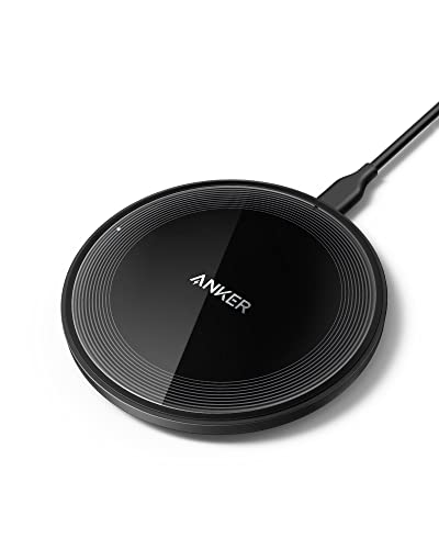 Anker 315 Wireless Charger (Pad), 10W Max Fast Charging - Compatible with iPhone 15/14/13 Series, Samsung S22, AirPods, Samsung Buds, Google Buds, and More - Wall Charger Not Included