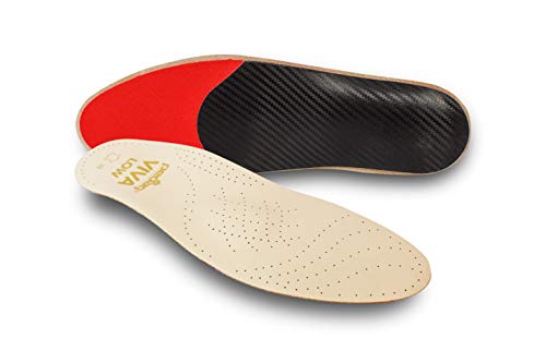 Pedag Viva Low | Low Arch Support | Handmade in Germany | Plantar Fasciitis Relief | Heel Cushion | Activated Charcoal Odor Control | Metatarsal Support | Tan | Men US 12/ EU 45
