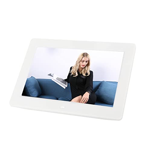 8 Inch LED Photo Frame, Brightness Adjustable Digital Photo Frame 160mAh Battery 100‑240V (US Plug)