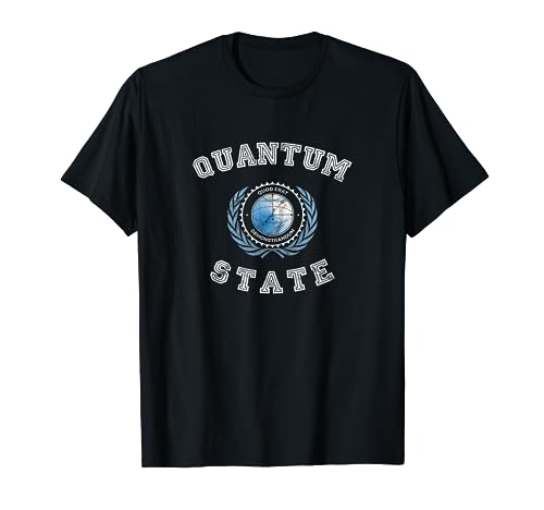 Quantum State Computer Information Science College Style T-Shirt