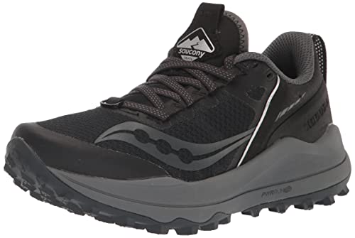 Saucony Women's Xodus Ultra Running Shoe, Black/Charcoal, 11