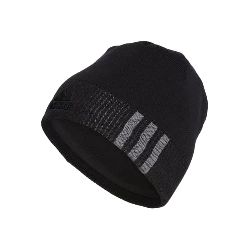 adidas Men's Creator 2 Beanie, Black/Onix Grey/Black Reflective, One Size