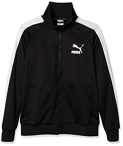 PUMA Mens Iconic T7 Athletic-warm-up-and-track-jackets, Puma Black 3, X-Large US
