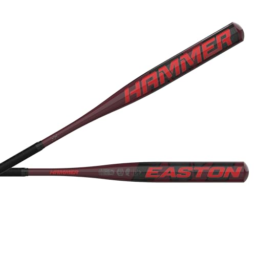 Easton | HAMMER Slowpitch Softball Bat | All-Association | Loaded | 12' Barrel | 34'x28 oz.