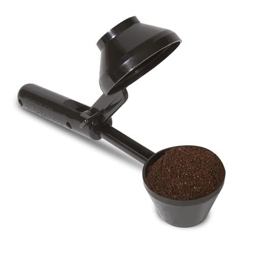 Perfect Pod EZ-Scoop Coffee Scooper & Funnel for Reusable K Cup Refillable Coffee Pods, 2 Tablespoon Capacity