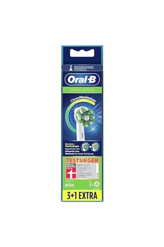 Oral-B Cross Action Electric Toothbrush Replacement Brush Heads Refill with Clean Maximiser Technology 4Count