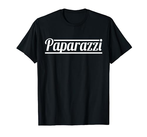 Paparazzi Funny Photographer T-Shirt Retro Humor Tee T-Shirt