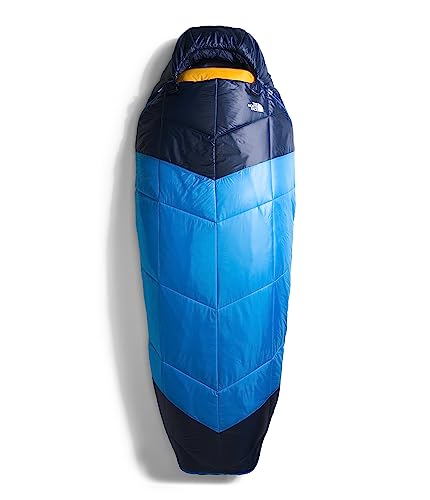 THE NORTH FACE One Bag 5F / -15C 3-in-1 Insulated Camping Sleeping Bag, Super Sonic Blue/Arrowwood Yellow, Long