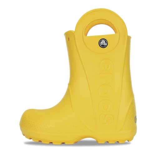 Crocs Kids' Handle It Rain Boots , Yellow, 8 Toddler
