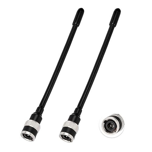 Superbat UHF Antenna 400-470MHz Two Way Radio Antenna with BNC Male Connector 2-Pack for CB Handheld/Portable Radio Transceiver, Scanner, Wireless Walkie Talkie etc.