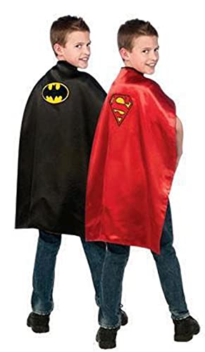 Rubie's Child's DC Comics Reversible Batman / Superman Cape, Red/Black