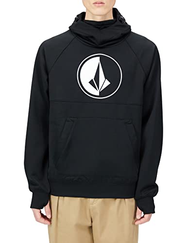 Volcom Men's Hydro Hooded Fleece Riding Hoodie, Black S3, Large