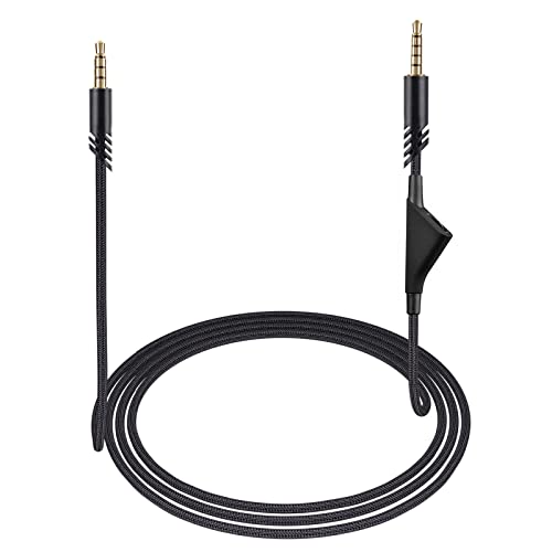 weishan A40 Cord Replacement for Astro A10 A40 TR Gaming Headsets, 3.5mm(1/8') Braided Detachable Audio Cable with Inline Volume Control, 6ft Long