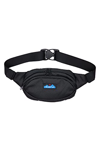 KAVU Spectator Belt Bag Polyester Hip Fanny Pack, Jet Black