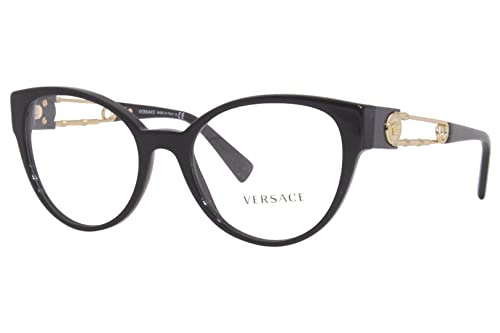 Versace Transparent Cat Eye Ladies Eyeglasses 0VE3307 GB1 52