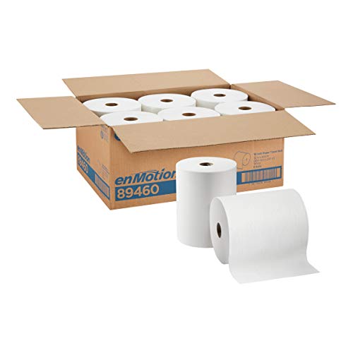 enMotion 10' Paper Towel Roll by GP PRO (Georgia-Pacific), White, 89460, 800 Feet Per Roll, 6 Rolls Per Case