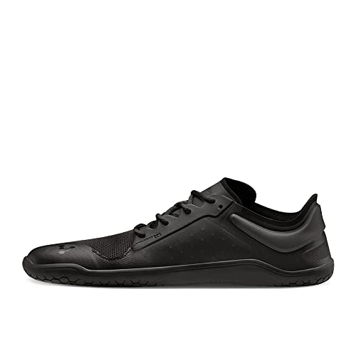 Vivobarefoot Primus Lite III, Mens Vegan Light Breathable Shoe with Barefoot Sole Obsidian