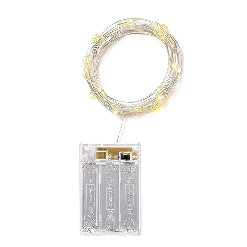 Battery Fairy Lights Led String Lights with Timer 20LED Battery Operated String Lights Copper Wire Light for Indoor Outdoor Lighting Bedroom Wedding Decor Party Christmas Tree Decoration