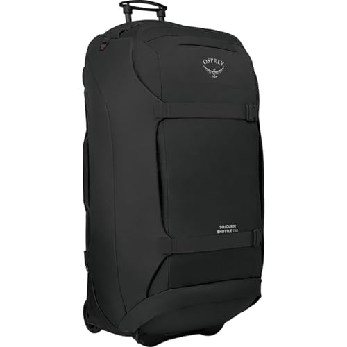 Osprey Sojourn Shuttle 36'/130L Wheeled Duffel Luggage, Black