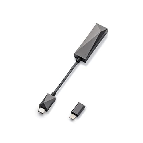 Astell&Kern AK HC3 Hi-Fi USB Dual DAC Amplifier Cable, Dark Gray