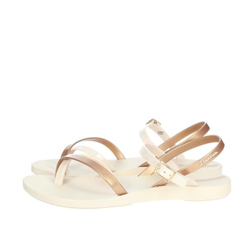Ipanema Women's Free time and Sportwear Sandals, Beige Gold, 7