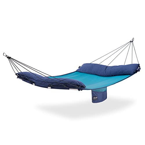 ENO SuperNest SL Hammock - 1 to 2 Person Backyard Hammock - Outdoor Patio Furniture for Backyard, Lawn, or Balcony - Coastal Blue