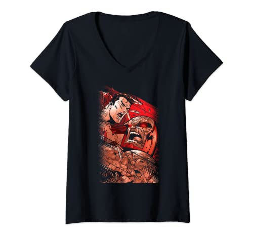 Superman vs. Darkseid V-Neck T-Shirt