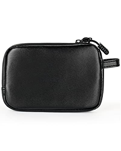 SafeDelux Small Smell Proof Storage Bag Organizer Zipper Pouch 6.3 x 4.3 Inch Small Travel Water Resistant Bag Great Christmas Gifts For Man Or Woman (Black)