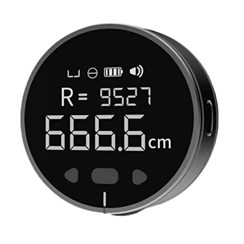 LIMORUNS Digital Tape Measure T1 Tomahawk Digital Tape Measure Rechargeable Small Smart Long Distance Rolling Measuring Tool for Flat Curved Diameter Odd Shape High Precision Father's Gift