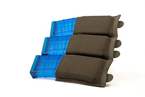 Blue Force Gear MOLLE Mag Pouches, Triple Magazine Pouch, Airsoft Magazines Small Pouches - 9.25 x 5.5 x 0.13 Inches (Ranger Green)