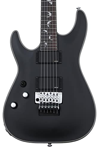 Schecter Damien Platinum 6 FR - Satin Black, Lefty