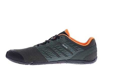 Inov-8 Men's Bare-XF 210 V3 - Minimal Barefoot Cross Training Shoes - Grey/Black/Orange - 12.5