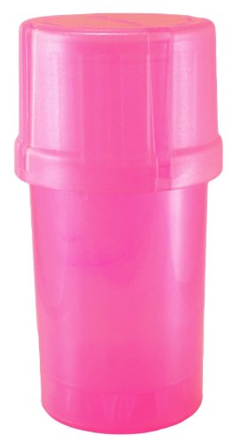 MedTainer Storage Container w/ Built-In Grinder - Pink