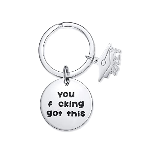 SANNYRA Inspirational Graduation Keychain Graduation is Not the End 2022 Jewelry Gifts for Friend College Senior Graduate