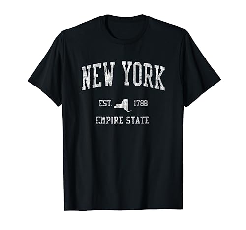 New York T-Shirt Vintage Sports Design New Yorker NY Tee