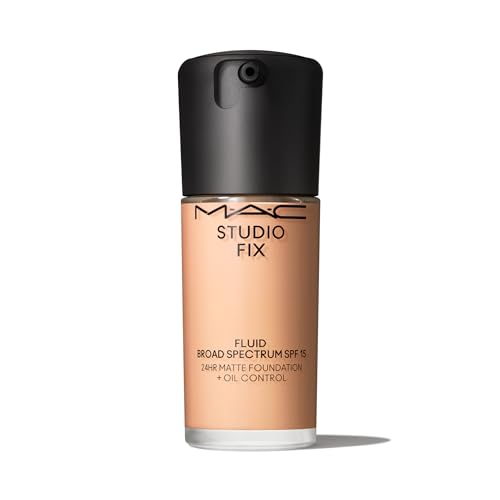 MAC Studio Fix Fluid SPF 15 Broad Spectrum SPF 15 Foundation - C3.5 (Light to Medium Beige with Peachy Undertone) - 1 fl oz / 30 mL