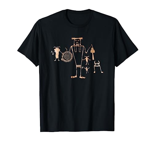 Shaman, Spiral Petroglyph. T-Shirt