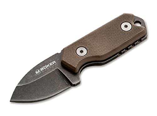 Boker Magnum Lil Friend Micro - Small Fixed Blade Neck Knife with Sheath, 1.38 Inch, 440A Stainless Steel Blade, G10 Handle (02SC743) -Lightweight, Compact EDC Knife, Multi-Color
