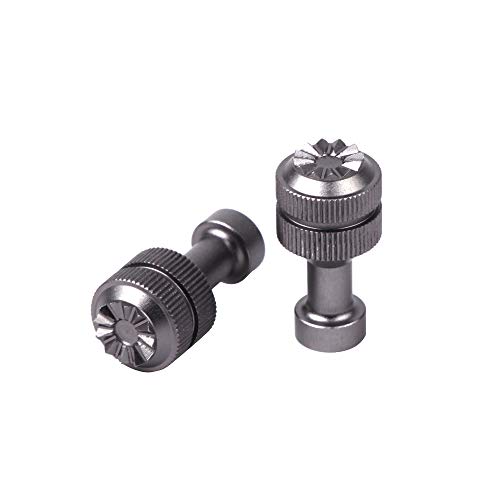 2Pcs Aluminum Remote Controller Stick Replacement Joystick Thumb Rocker For DJI Mavic2/mini/Mini SE/Air Metal Control Joystick Rocker Drone Accessories (Titanium)